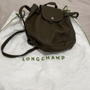 Longchamp Dark Green Backpack